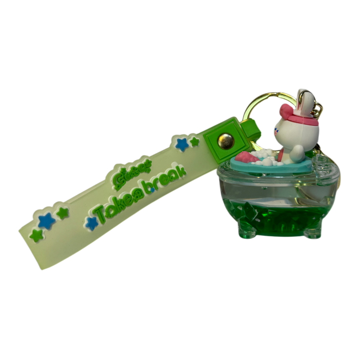 WATER/GLASS DESIGN KEY RING