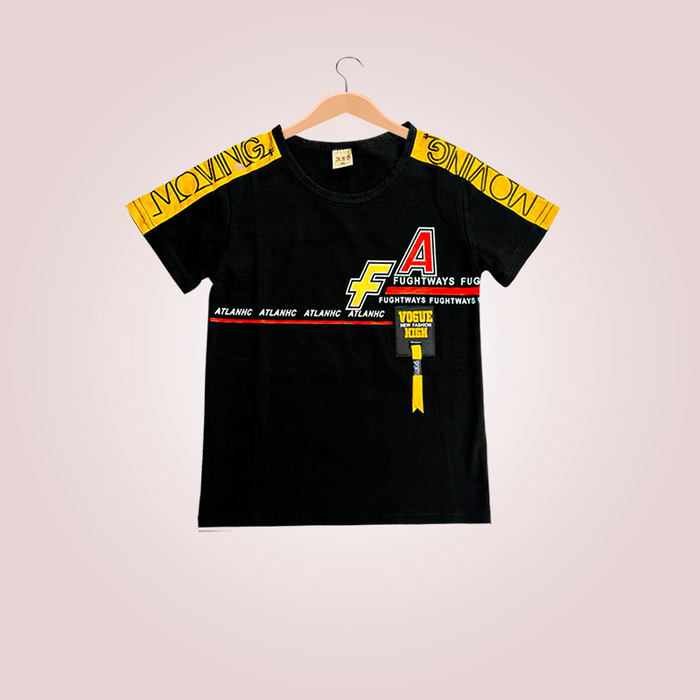 Black yellow t-shirt set