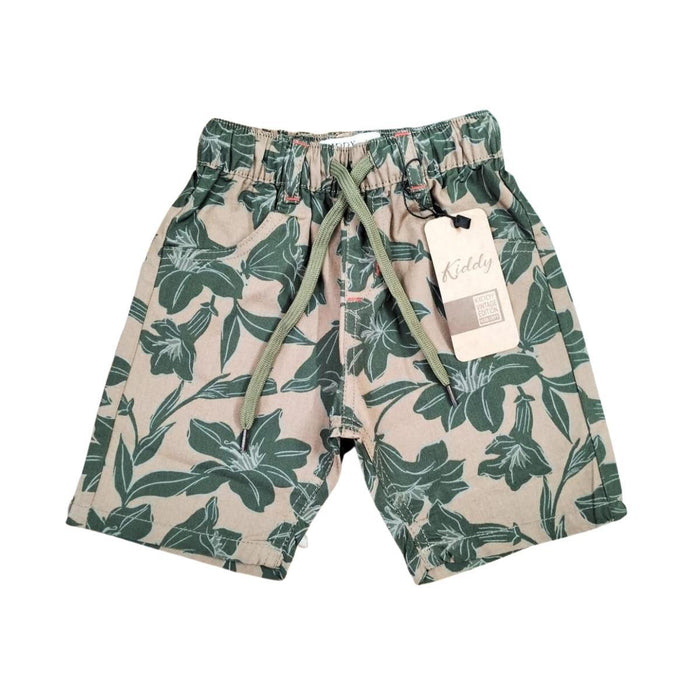 Army Green Kids Shorts - Keedlee