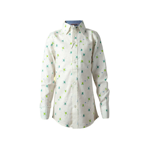 Boys Shirt FS- White Frog - Keedlee