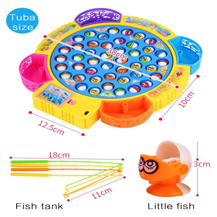 Electric Fishing Game Toy with Music - Keedlee