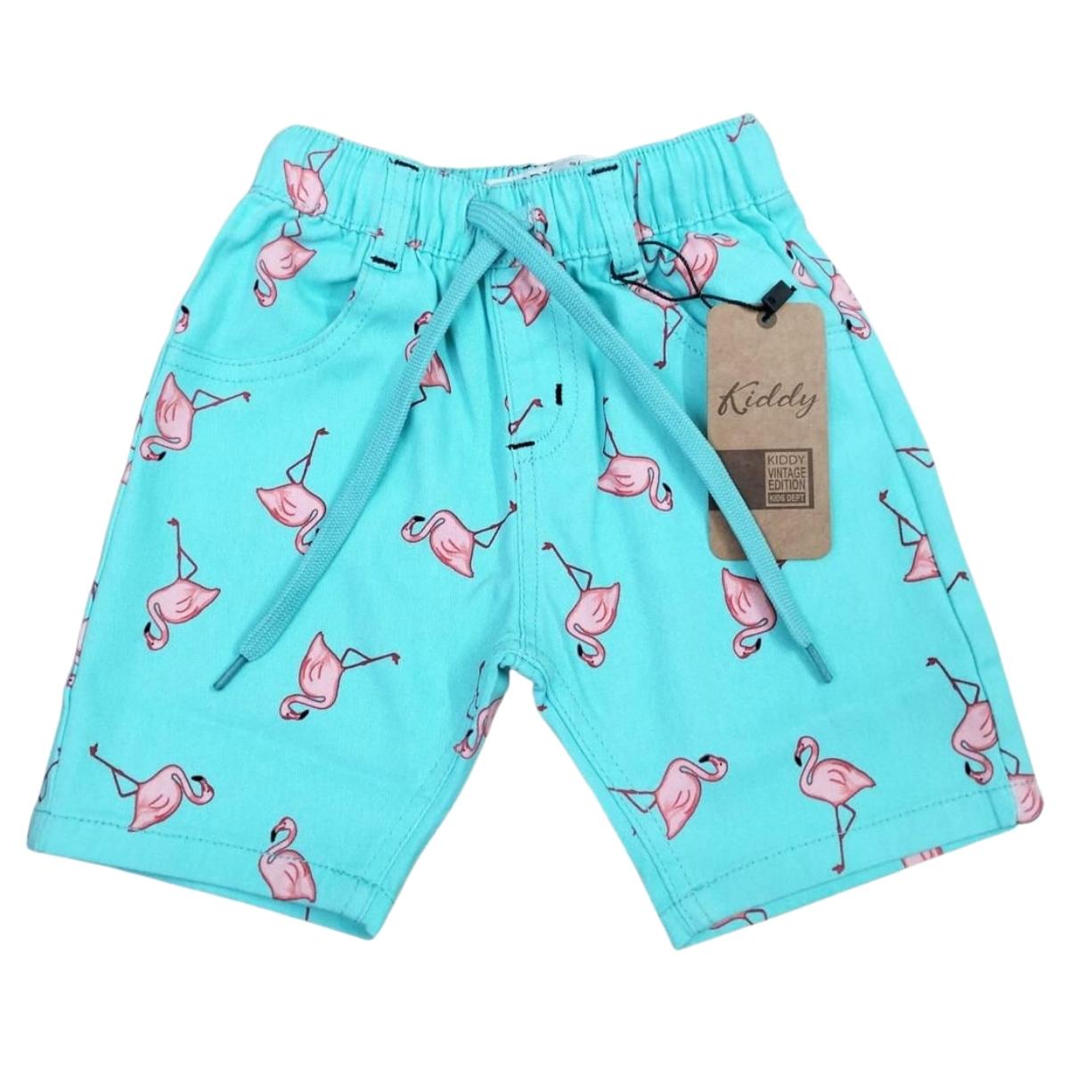 Flamingo Bird Shorts - Keedlee