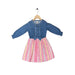 Girls Frock Pink Print - Keedlee